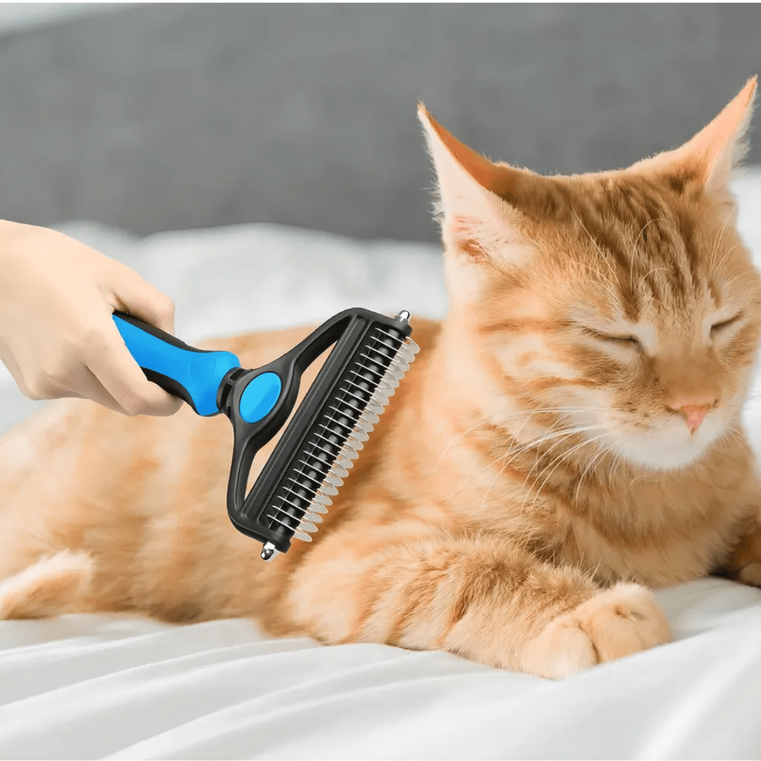 CEPILLO - RASTRILLO PARA MASCOTAS LIMPIADOR 2 EN 1