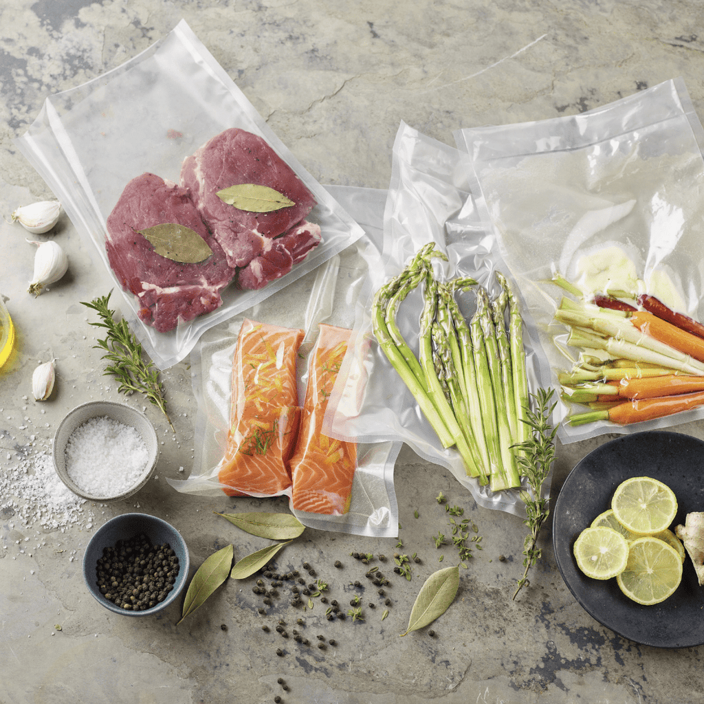 MAQUINA SELLADORA AL VACIO PARA ALIMENTOS + BOLSAS - VACUMSEAL