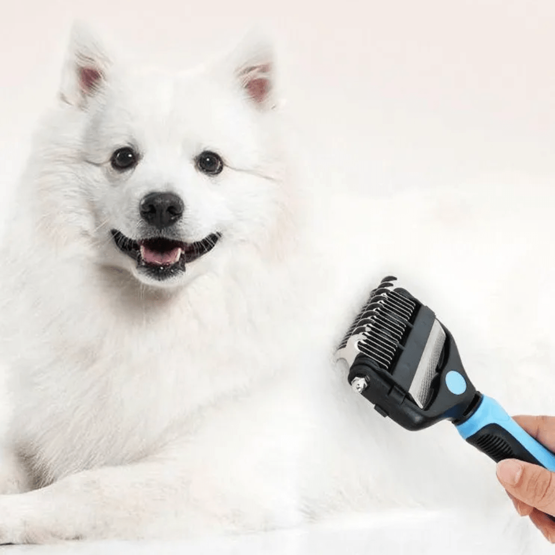 CEPILLO - RASTRILLO PARA MASCOTAS LIMPIADOR 2 EN 1