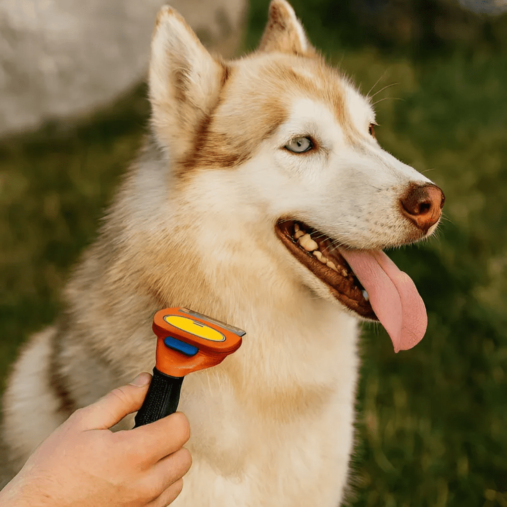 CEPILLO MASCOTA QUITA PELO TALLA (S-M-L-XL)
