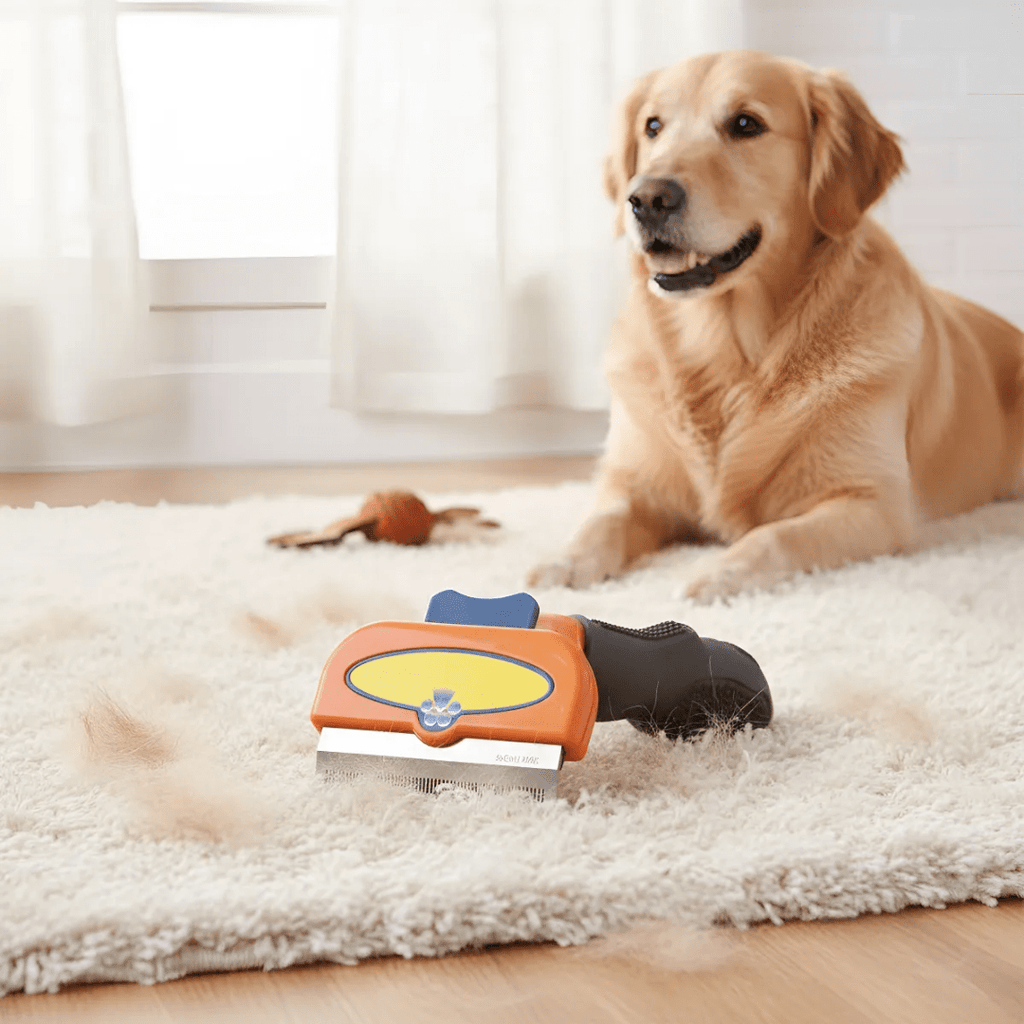 CEPILLO MASCOTA QUITA PELO TALLA (S-M-L-XL)