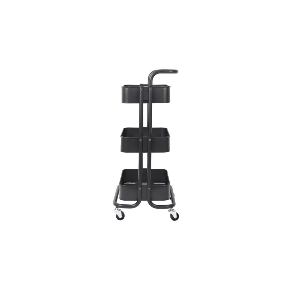 CARRITO ORGANIZADOR ALMACENAMIENTO METALICO 3 NIVELES CON RUEDAS