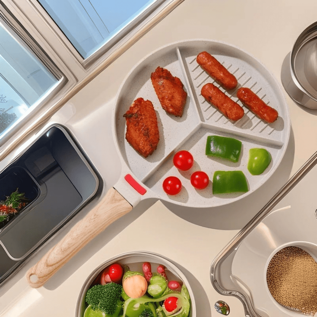 SARTEN MULTIFUNCIONAL DE 3 ESPACIOS - TRICHEF