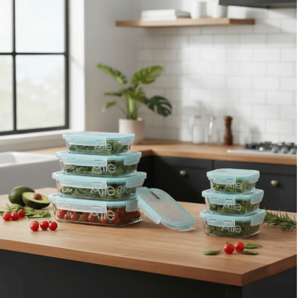 PACK ORGANIZACIÓN TOTAL – 7 TAPERS VIDRIO SURTIDO ALLEGRA