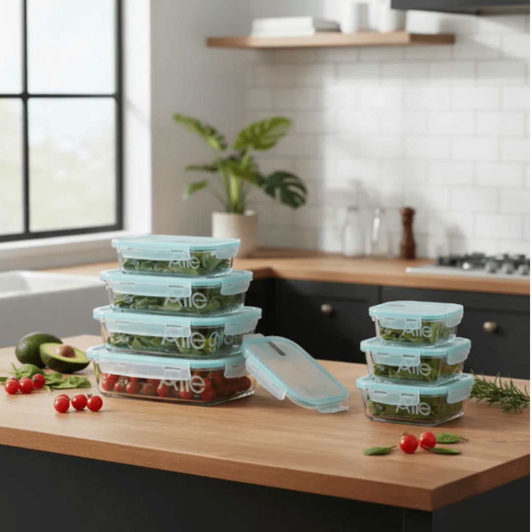 PACK ORGANIZACIÓN TOTAL – 7 TAPERS VIDRIO SURTIDO ALLEGRA