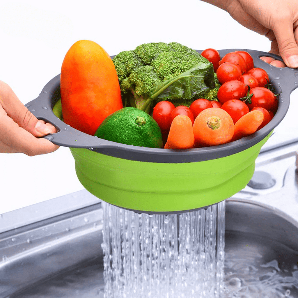 COLADOR DE SILICONA PLEGABLE - FLEXDRAIN