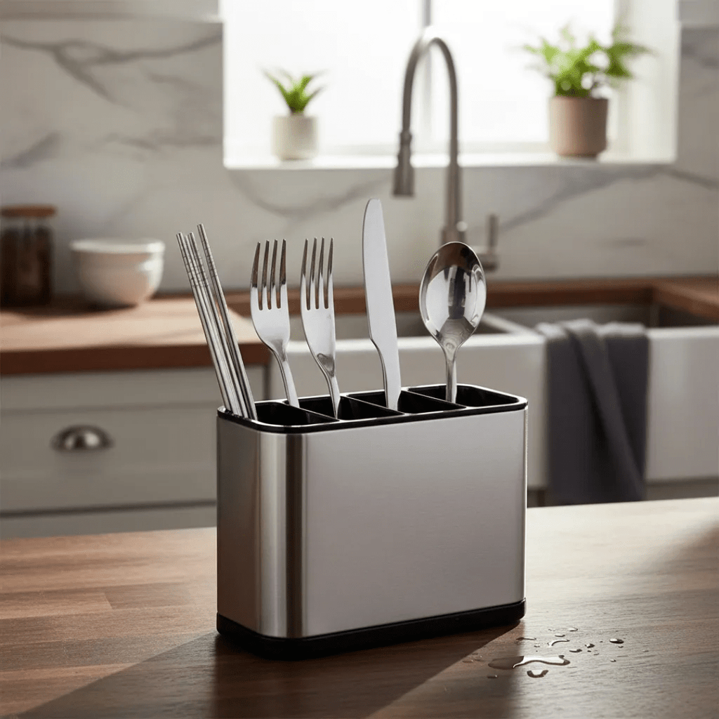 ESCURRIDOR DE CUBIERTOS UTENSILIOS DE COCINA ACERO INOXIDABLE