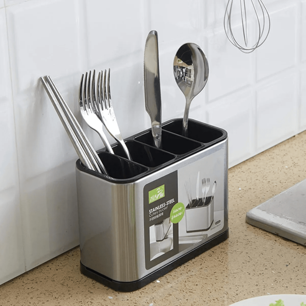 ESCURRIDOR DE CUBIERTOS UTENSILIOS DE COCINA ACERO INOXIDABLE