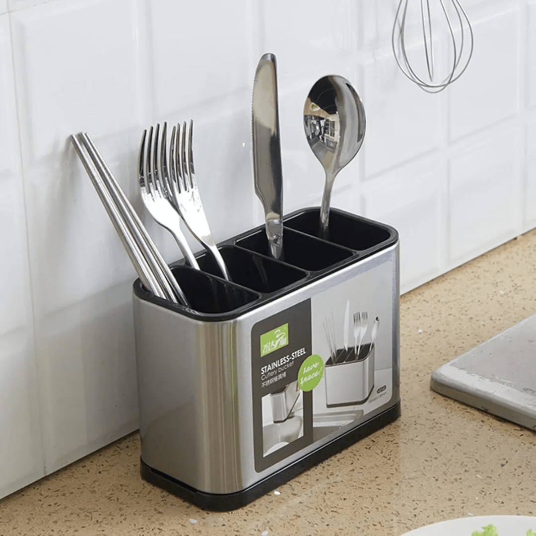 ESCURRIDOR DE CUBIERTOS UTENSILIOS DE COCINA ACERO INOXIDABLE