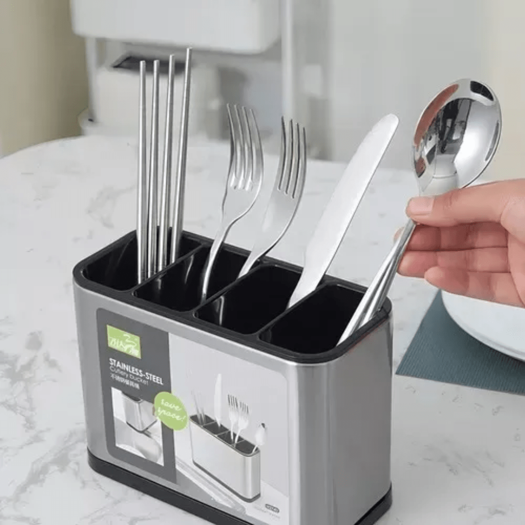 ESCURRIDOR DE CUBIERTOS UTENSILIOS DE COCINA ACERO INOXIDABLE