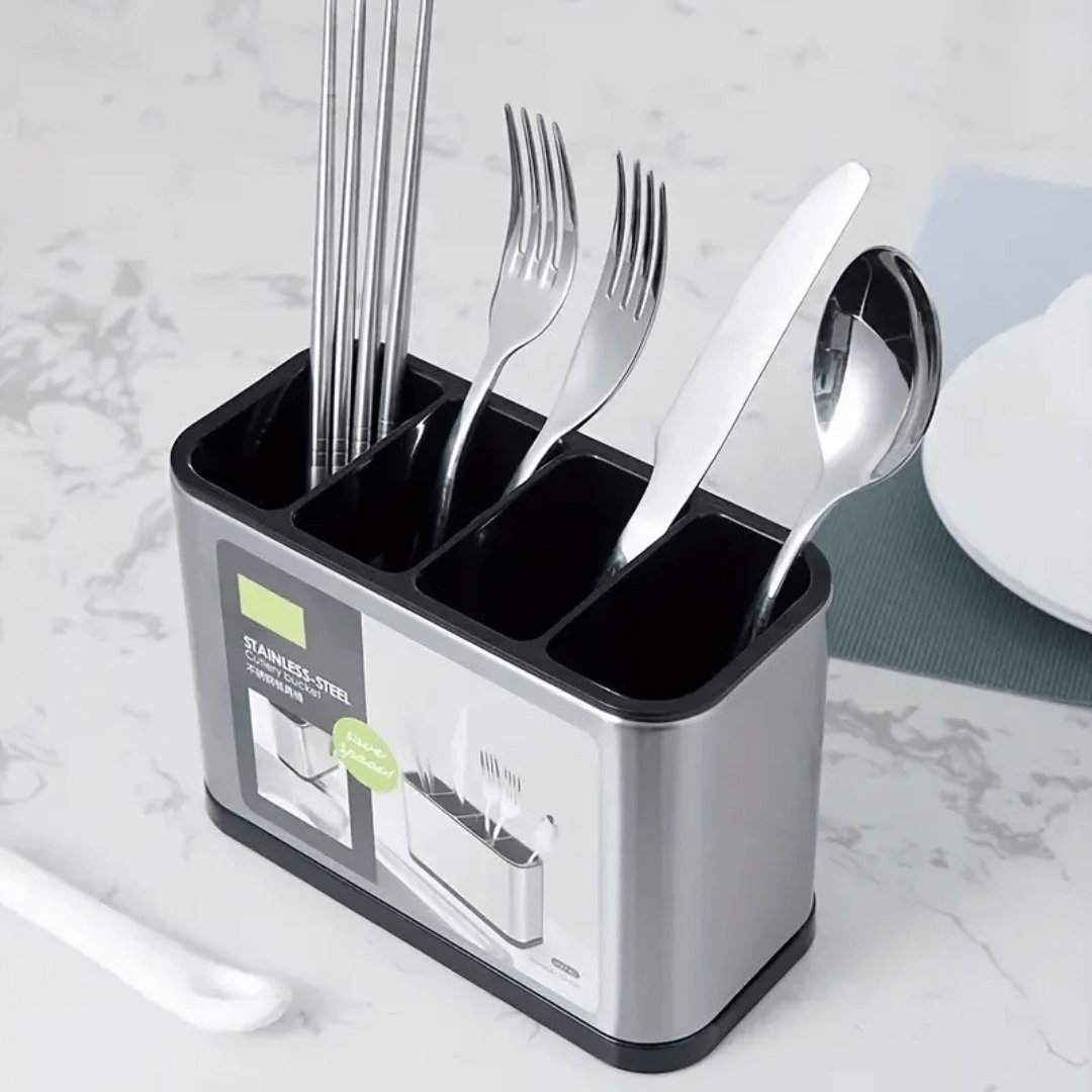 ESCURRIDOR DE CUBIERTOS UTENSILIOS DE COCINA ACERO INOXIDABLE