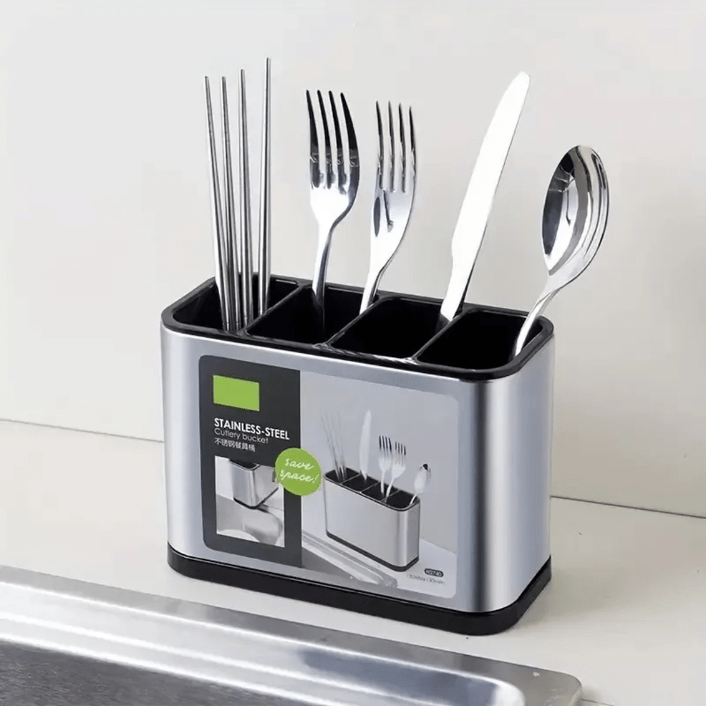 ESCURRIDOR DE CUBIERTOS UTENSILIOS DE COCINA ACERO INOXIDABLE