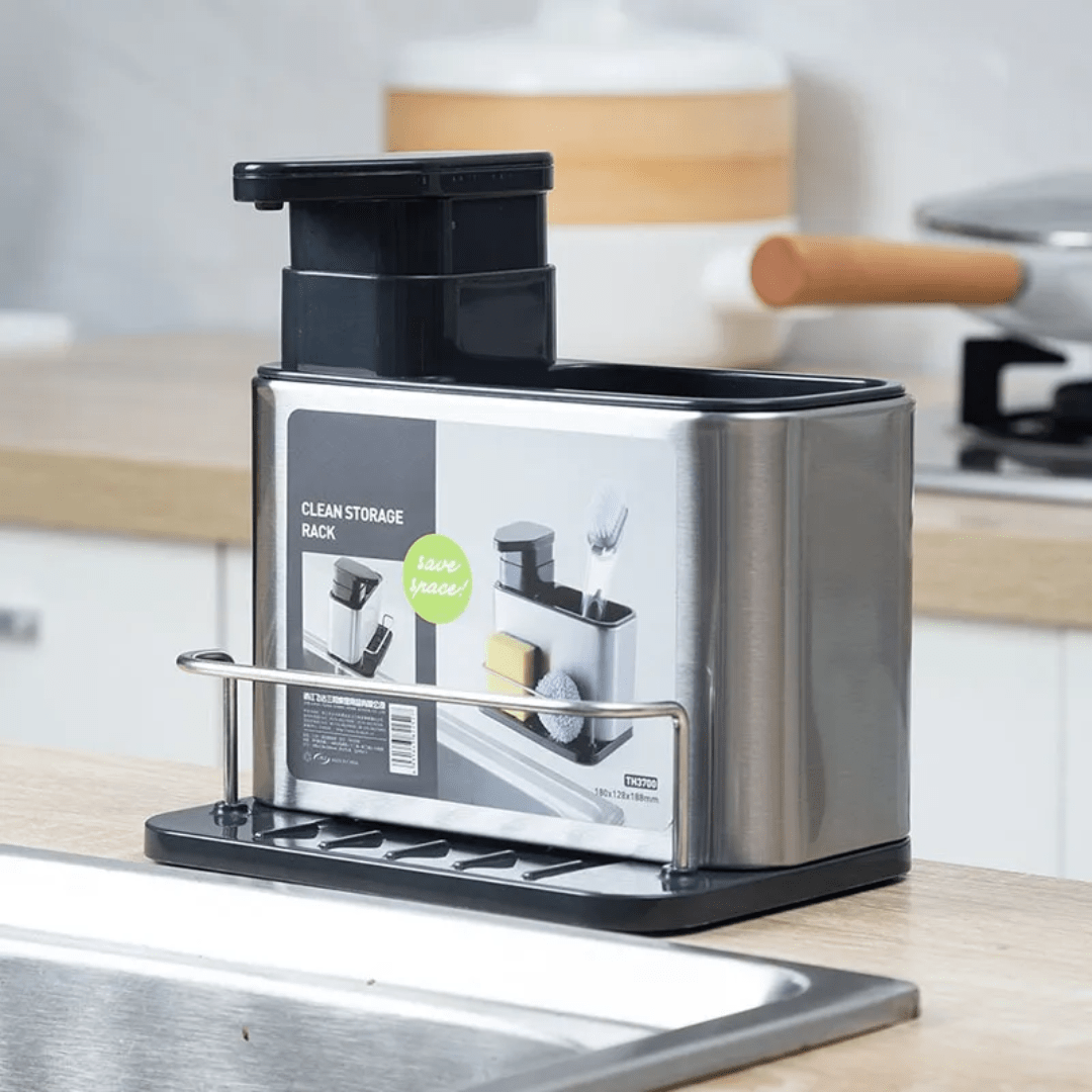 DISPENSADOR LAVALOZA ESCURRIDOR CUBIERTOS 2 EN 1 - CLEANSINK