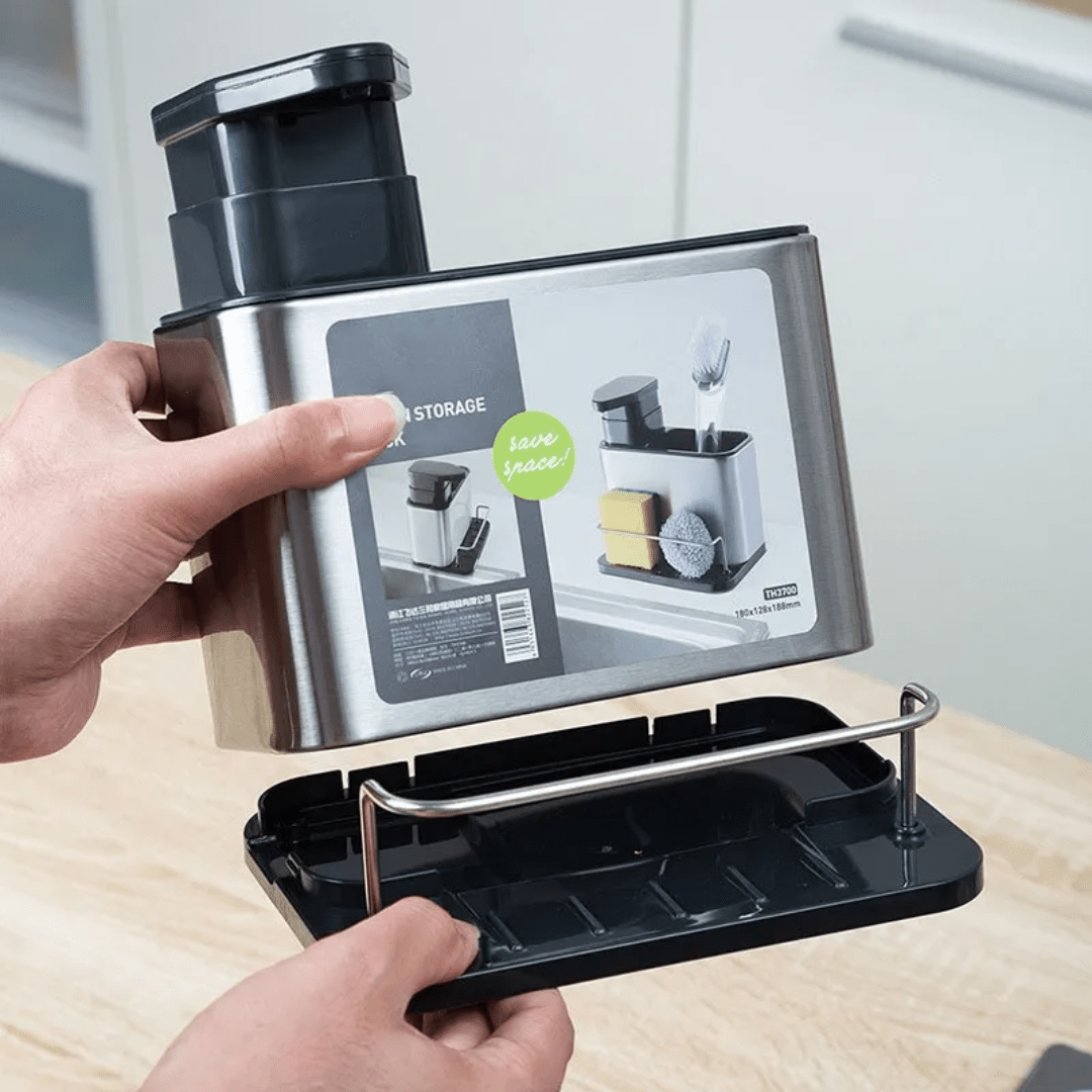 DISPENSADOR LAVALOZA ESCURRIDOR CUBIERTOS 2 EN 1 - CLEANSINK