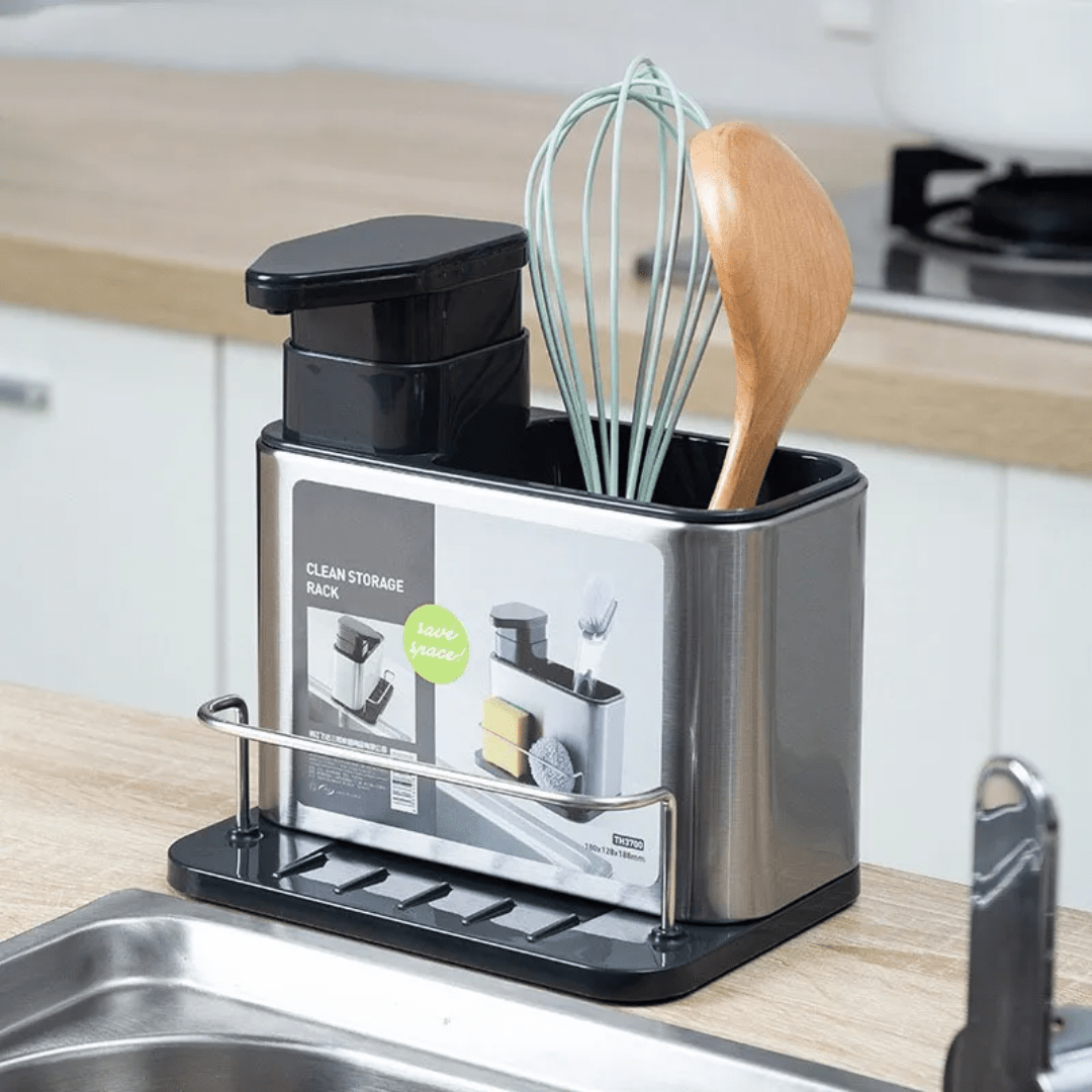DISPENSADOR LAVALOZA ESCURRIDOR CUBIERTOS 2 EN 1 - CLEANSINK