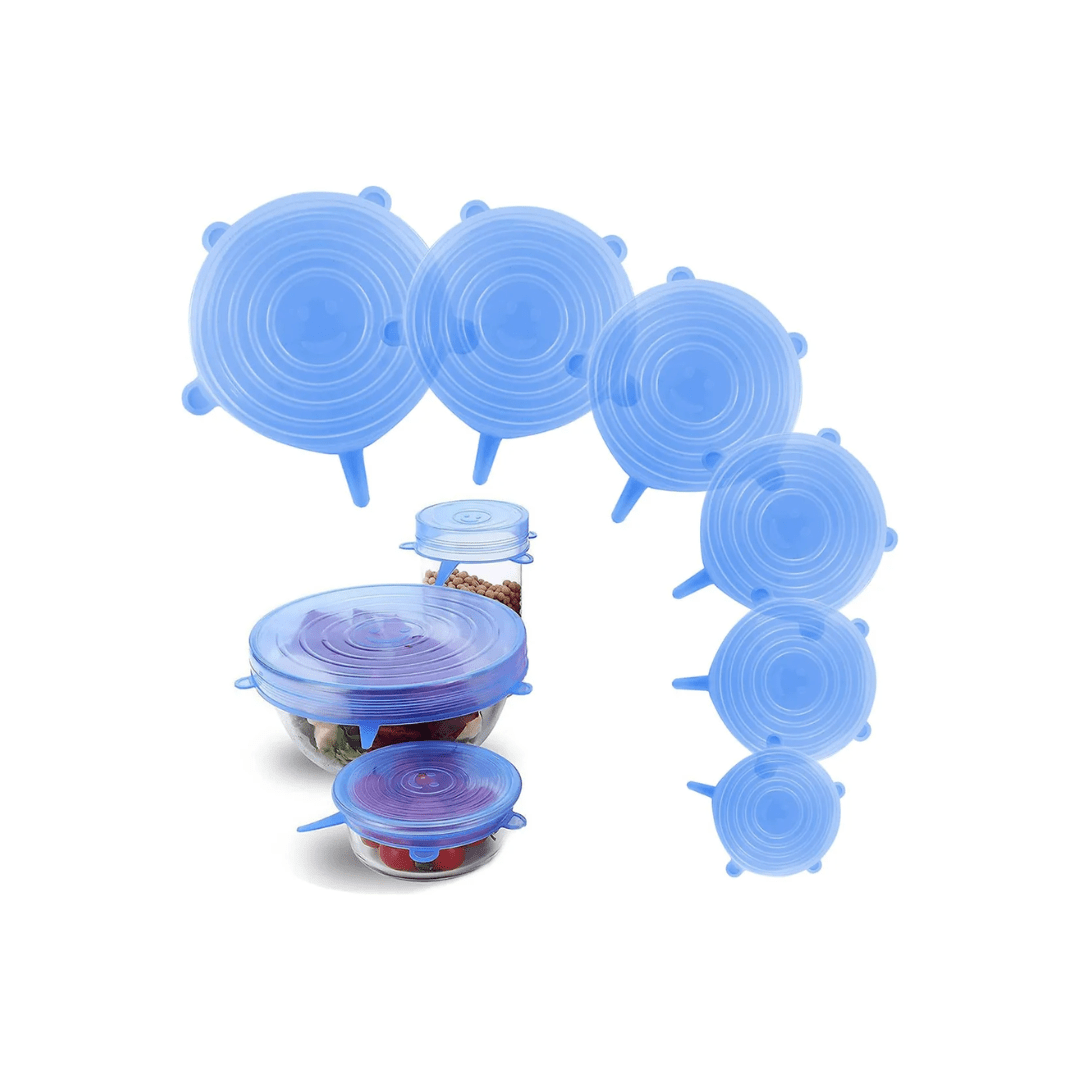 SET 6UN TAPAS DE SILICONA ELASTICAS - SELLOFLEX 6