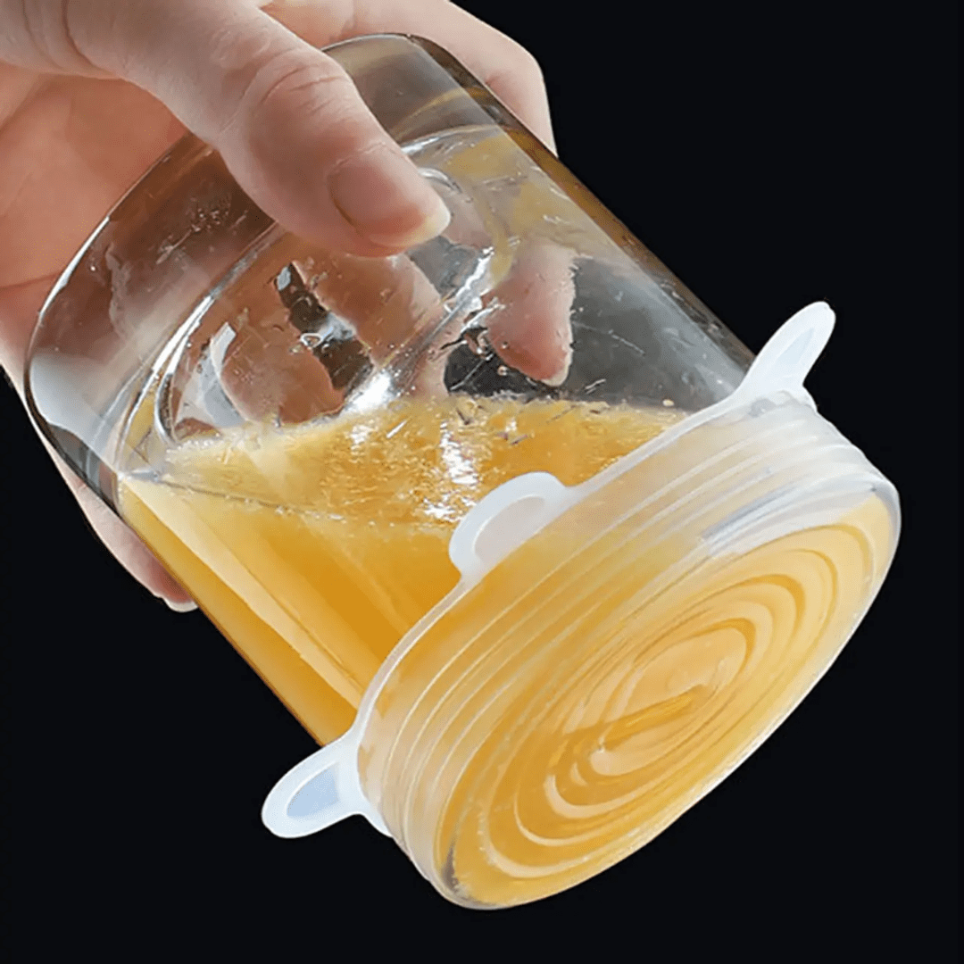 SET 6UN TAPAS DE SILICONA ELASTICAS - SELLOFLEX 6