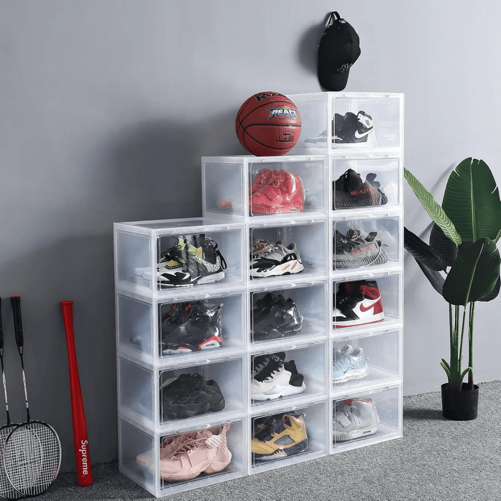 PACK 3 CAJAS ACRÍLICAS ORGANIZADORAS ZAPATILLAS Y ACCESORIOS – IRONBOX