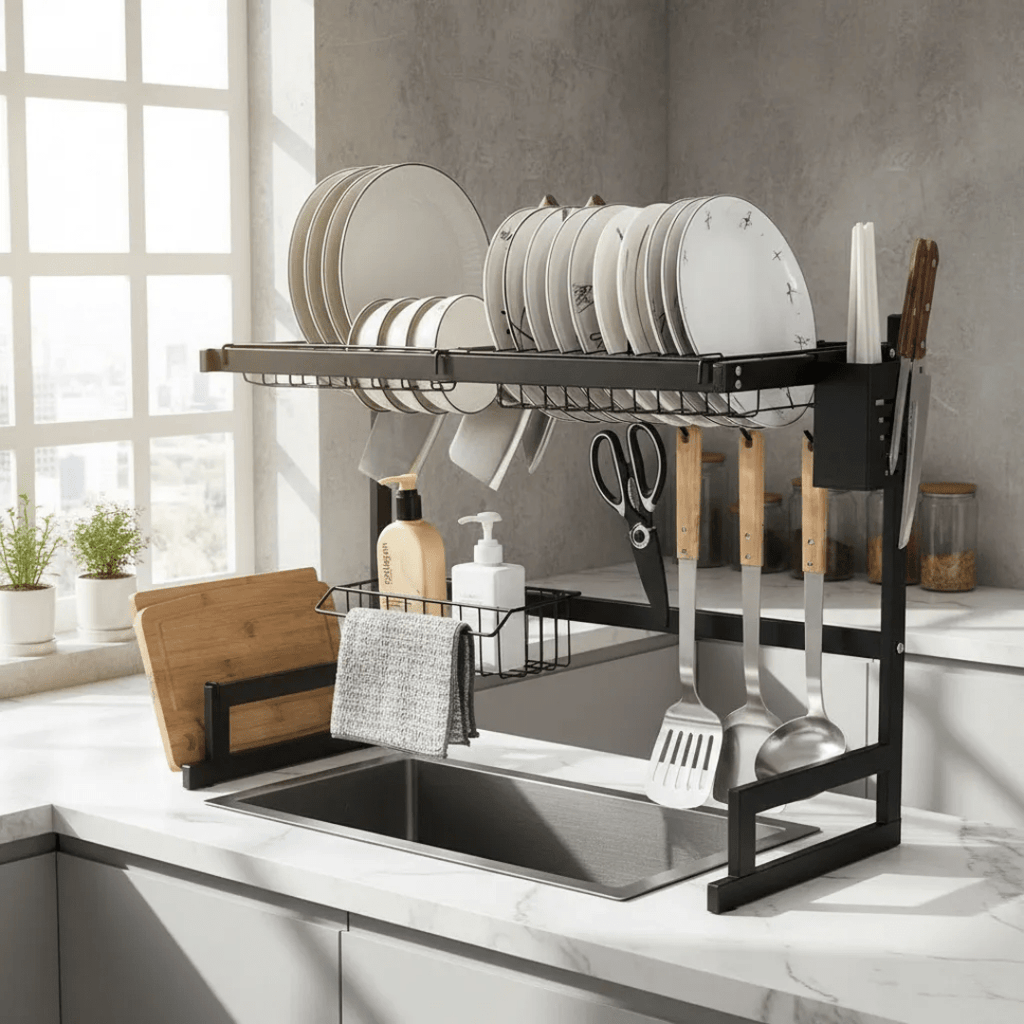 RACK ESCURRIDOR ORGANIZADOR COCINA SECADOR PLATOS 65CM XL - DRY65