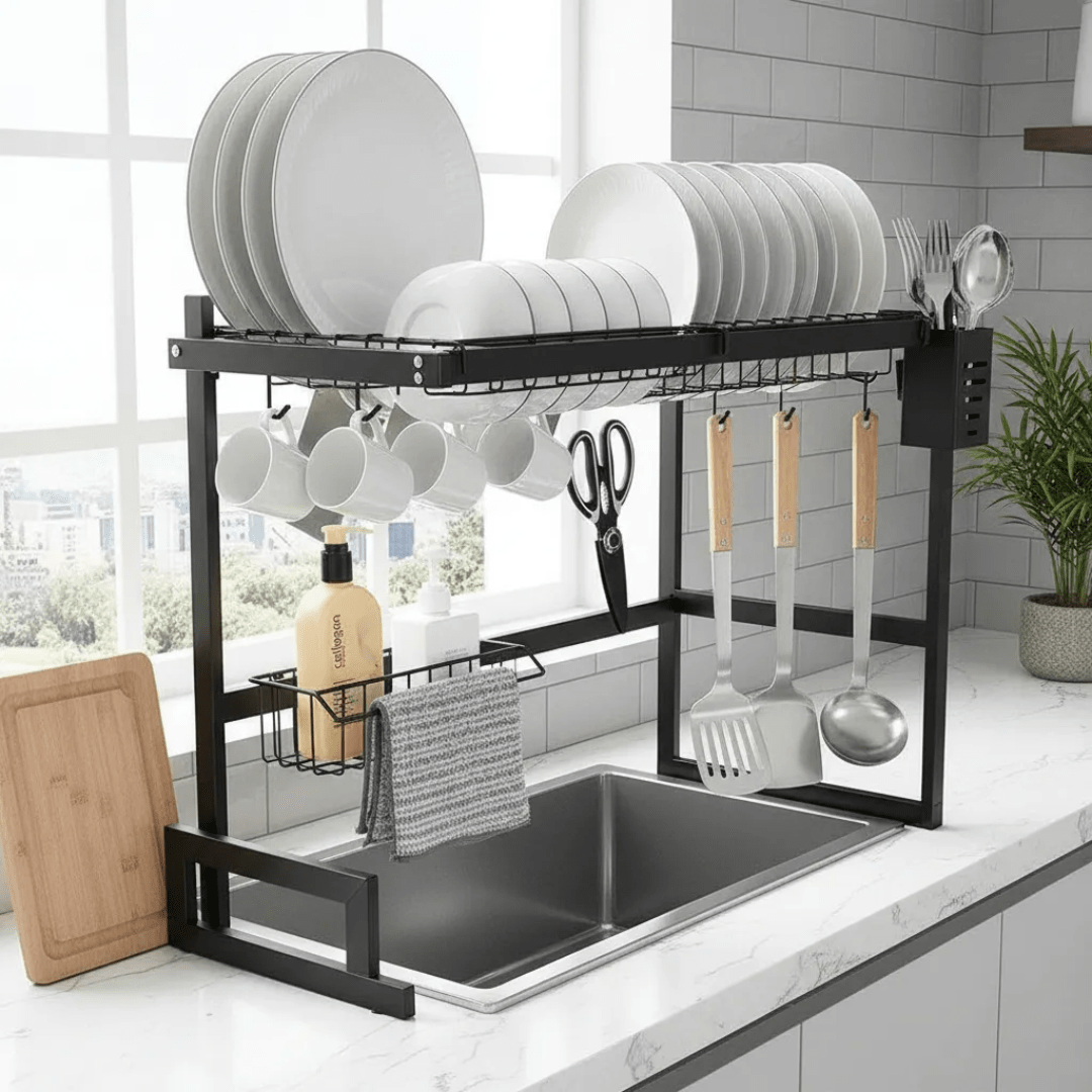RACK ESCURRIDOR ORGANIZADOR COCINA SECADOR PLATOS 65CM XL - DRY65