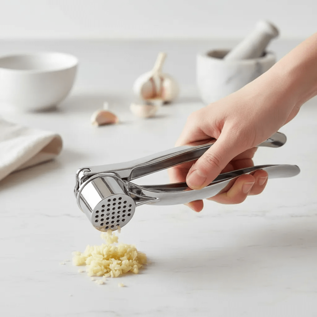 PRENSA AJO TRITURADOR MANUAL - INOX