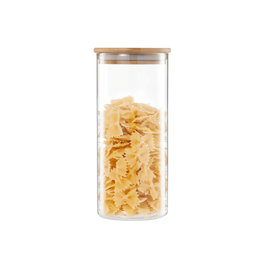 FRASCO DE VIDRIO CON TAPA HERMETICA BAMBÚ (1,0LT-1,5LT-2,0LT) - KUBI