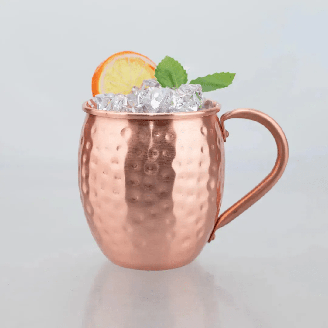 PACK 2 MUGS DE ACERO INOX VASOS BAR TRAGOS MOJITO 500ML - MOSCOW MULE