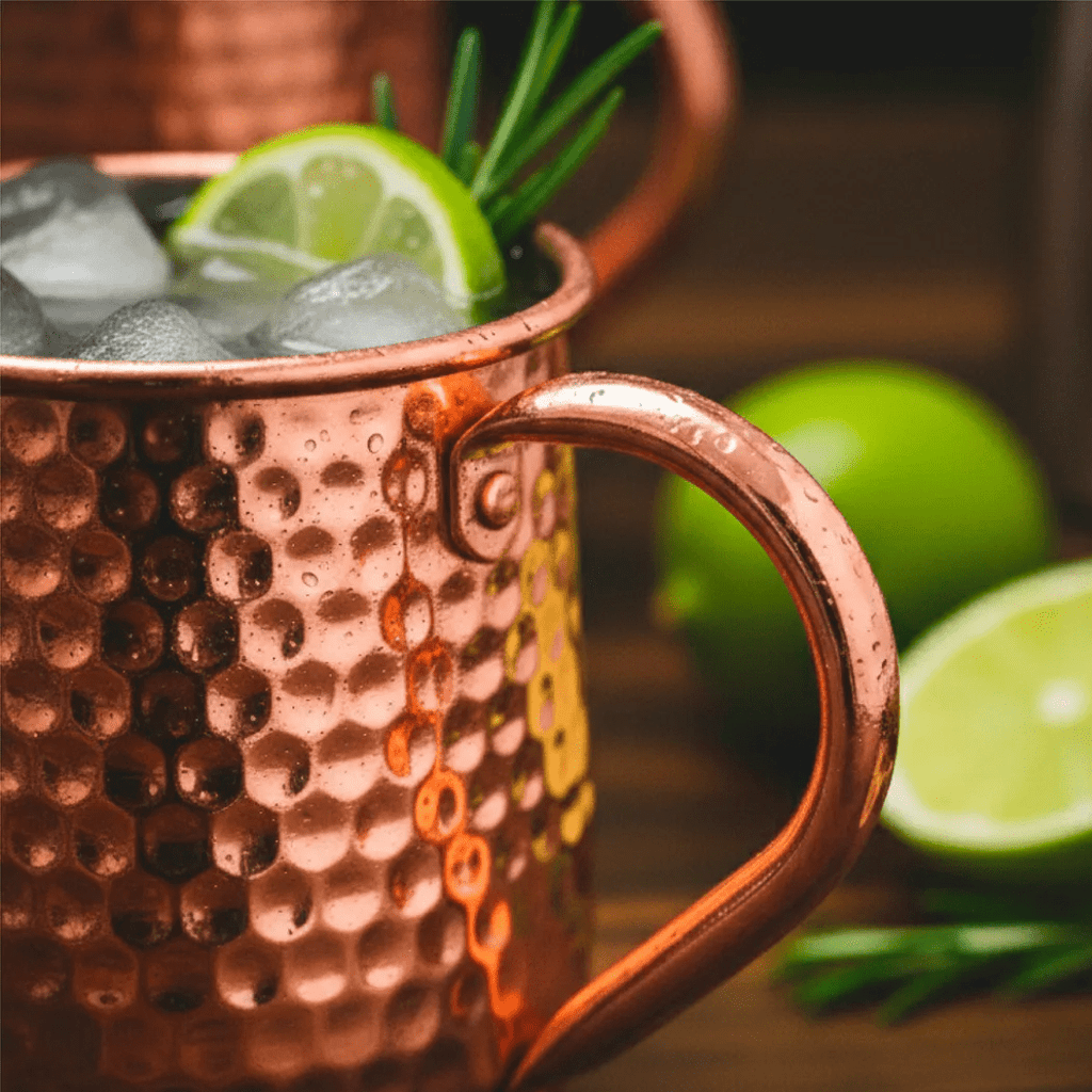 PACK 2 MUGS DE ACERO INOX VASOS BAR TRAGOS MOJITO 500ML - MOSCOW MULE