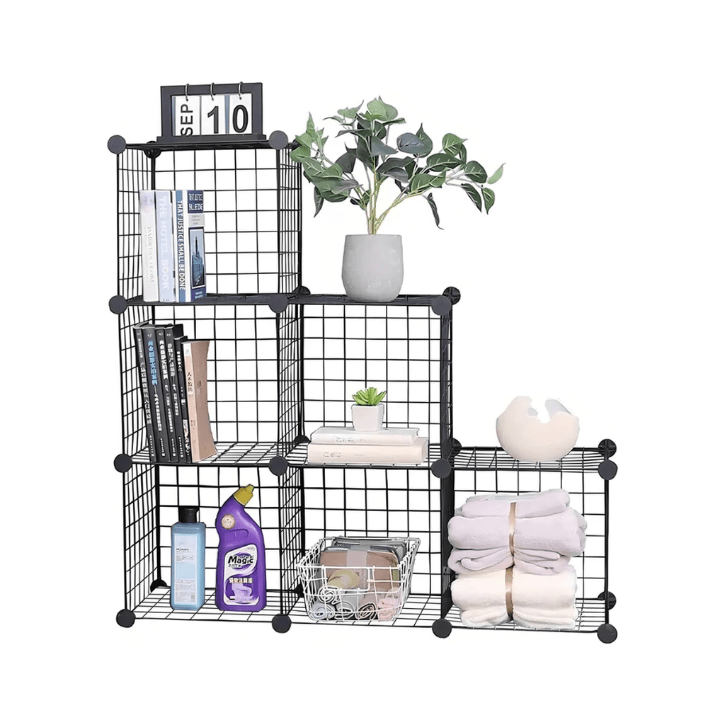 ESTANTE MODULAR 6 CUBOS 37X37CM ORGANIZADOR MULTIUSO -  GRIDSIX