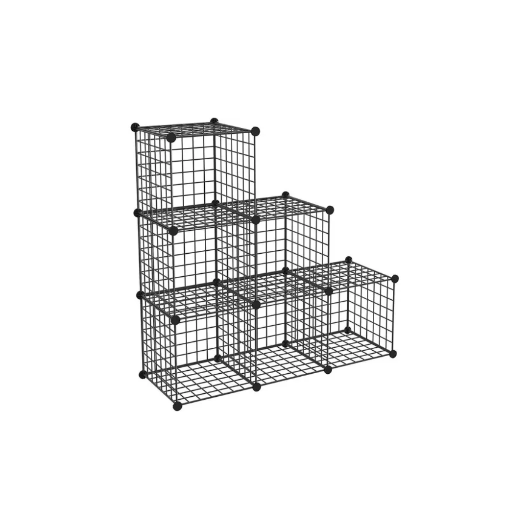 ESTANTE MODULAR 6 CUBOS 37X37CM ORGANIZADOR MULTIUSO -  GRIDSIX
