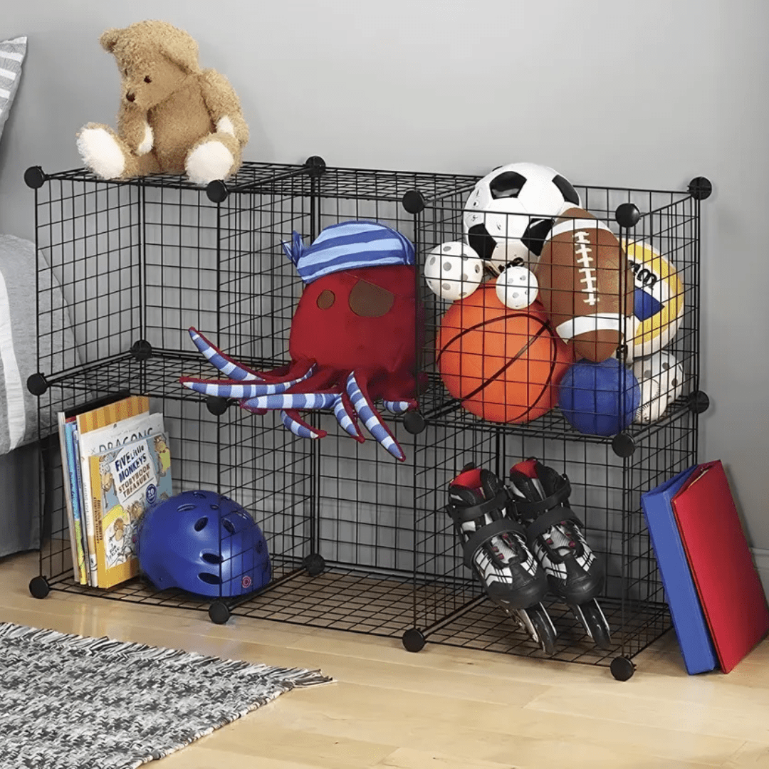 ESTANTE MODULAR 6 CUBOS 37X37CM ORGANIZADOR MULTIUSO -  GRIDSIX