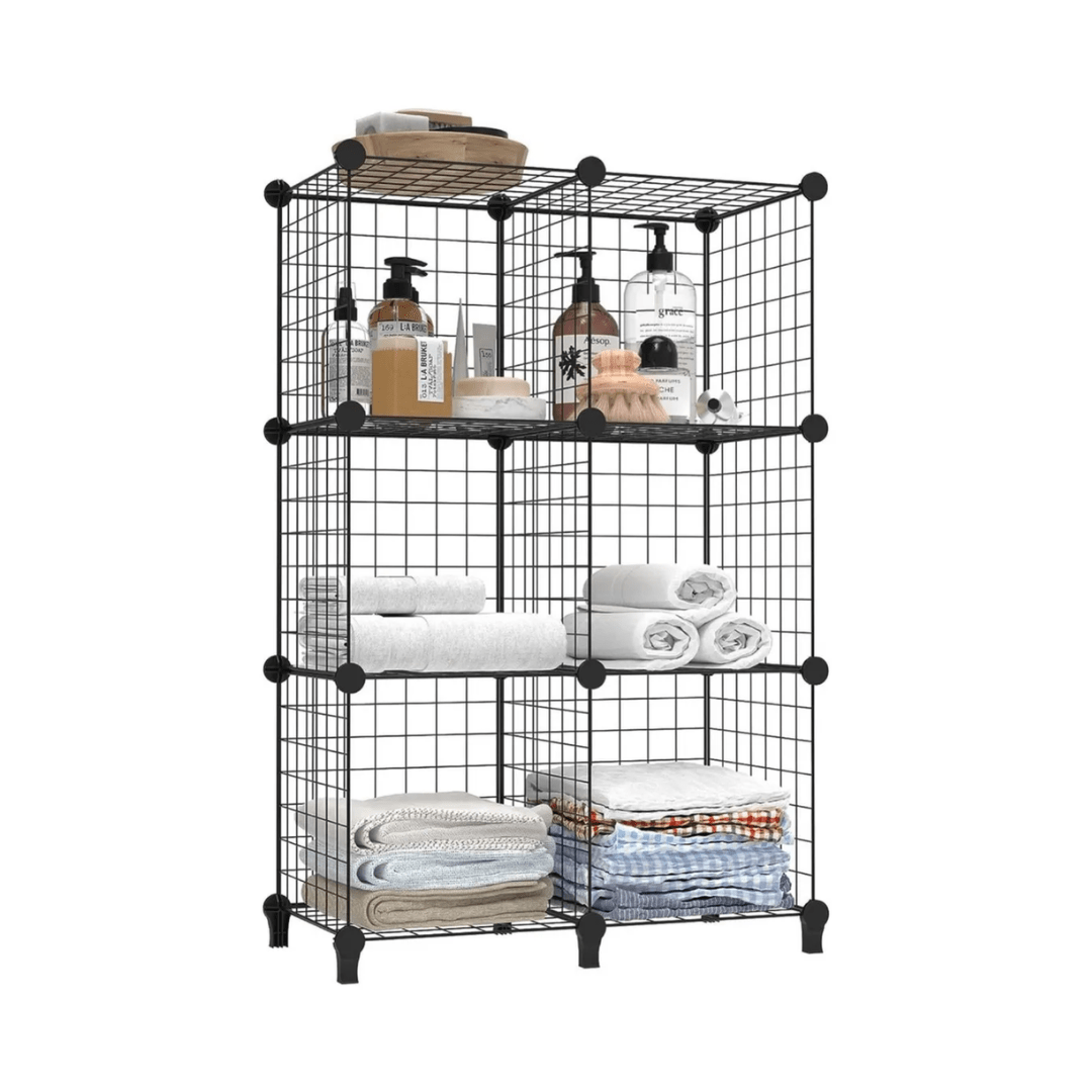 ESTANTE MODULAR 6 CUBOS 37X37CM ORGANIZADOR MULTIUSO -  GRIDSIX