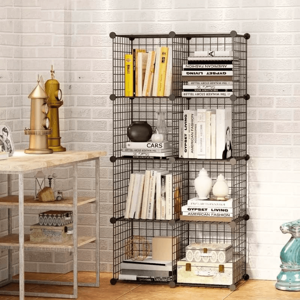 ESTANTE MODULAR 6 CUBOS 37X37CM ORGANIZADOR MULTIUSO -  GRIDSIX