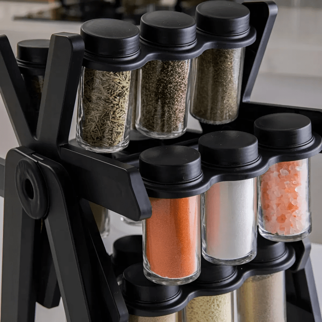 RACK ESPECIERO CONDIMENTERO 18 FRASCOS MULTIUSO GIRATORIO - RULETS