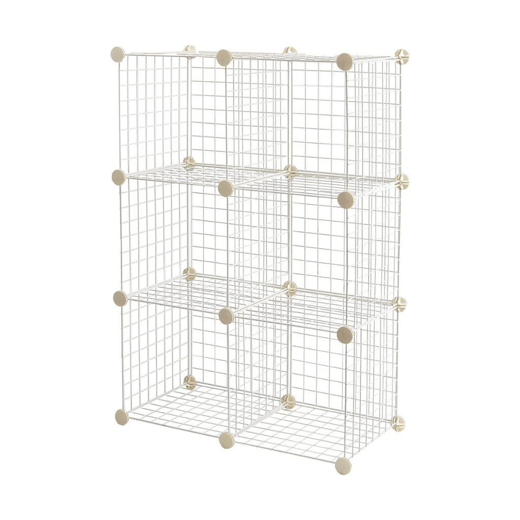 ESTANTE MODULAR 6 CUBOS 37X37CM ORGANIZADOR MULTIUSO -  GRIDSIX