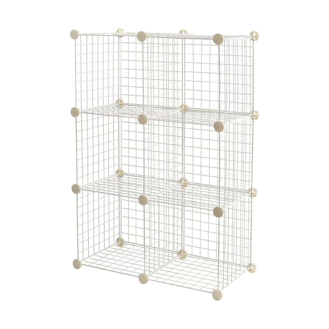 ESTANTE MODULAR 6 CUBOS 37X37CM ORGANIZADOR MULTIUSO -  GRIDSIX