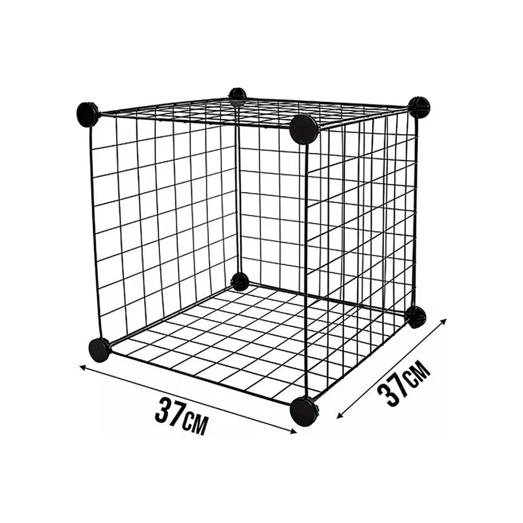 ESTANTE MODULAR 6 CUBOS 37X37CM ORGANIZADOR MULTIUSO -  GRIDSIX