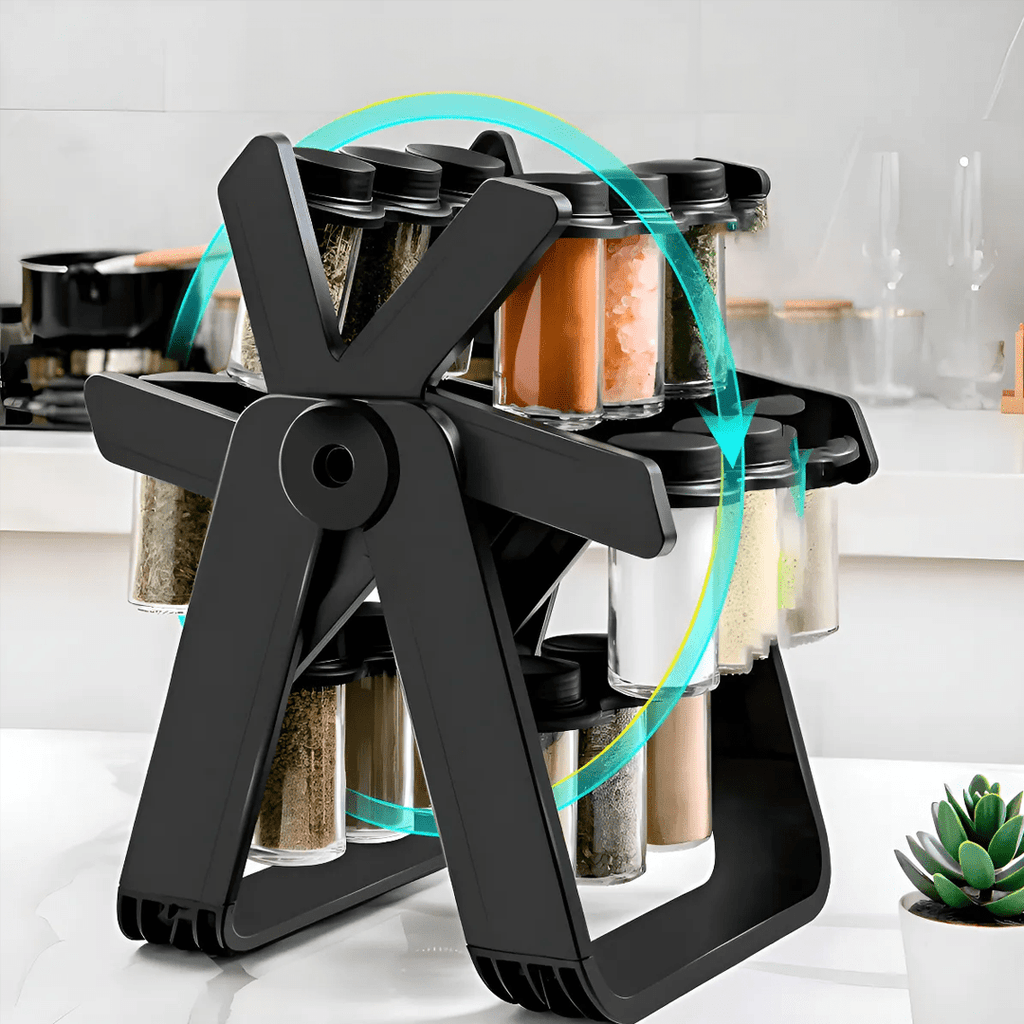 RACK ESPECIERO CONDIMENTERO 18 FRASCOS MULTIUSO GIRATORIO - RULETS