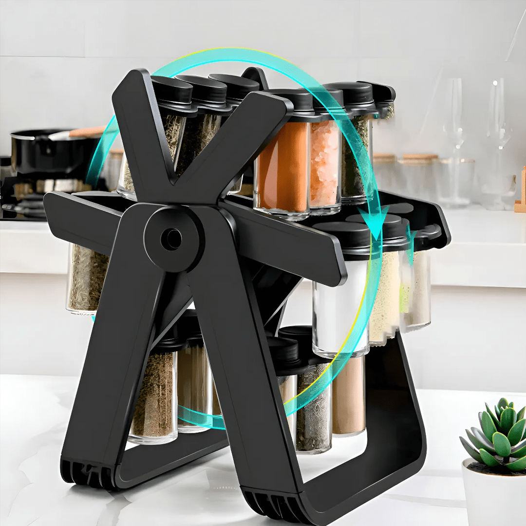 RACK ESPECIERO CONDIMENTERO 18 FRASCOS MULTIUSO GIRATORIO - RULETS