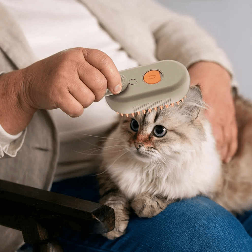 CEPILLO A VAPOR  PARA MASCOTAS CON MANGO - VAPE