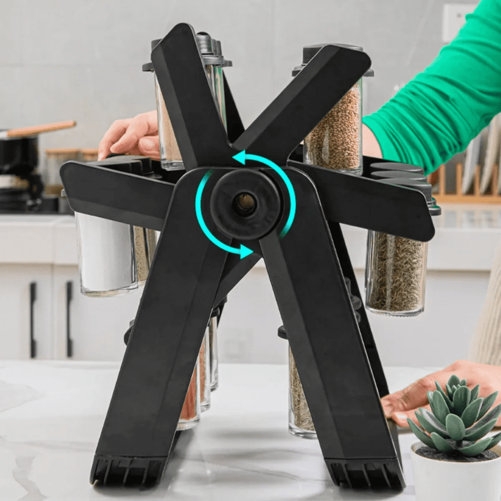 RACK ESPECIERO CONDIMENTERO 18 FRASCOS MULTIUSO GIRATORIO - RULETS