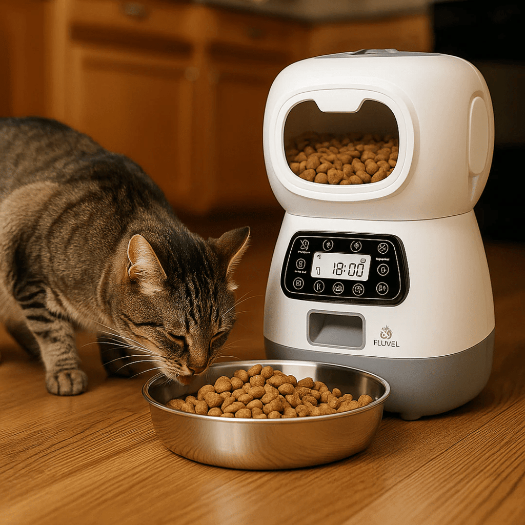 DISPENSADOR AUTOMÁTICO DE ALIMENTOS PARA MASCOTAS – FEED PET