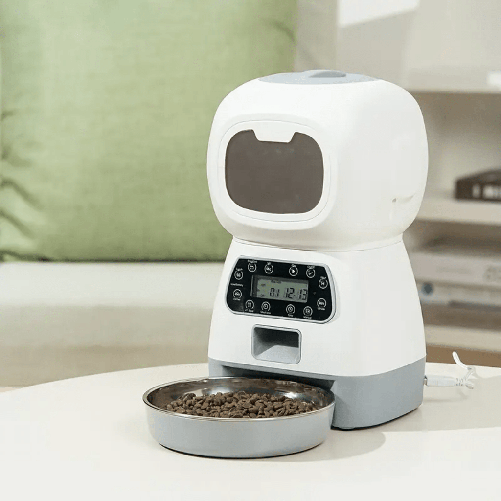 DISPENSADOR AUTOMÁTICO DE ALIMENTOS PARA MASCOTAS – FEED PET