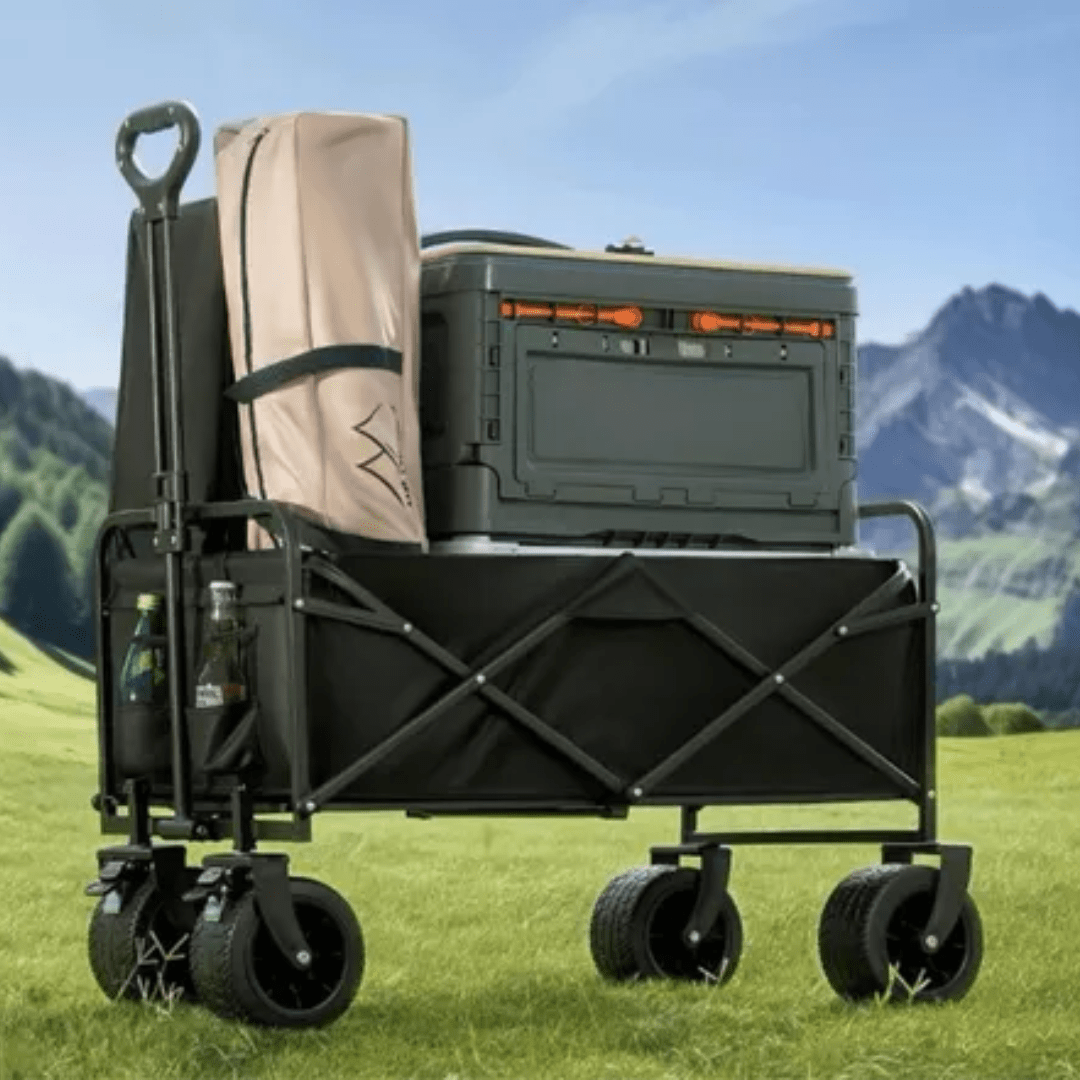 CARRO PLEGABLE CON RUEDAS PARA COMPRAS Y CAMPING – CARGO+