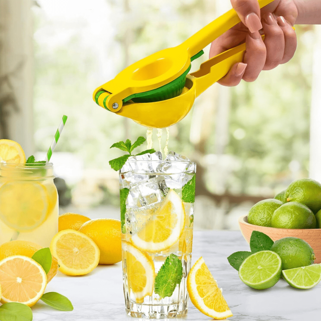 EXPRIMIDOR MANUAL DE METAL 2-en-1 - ZUMO