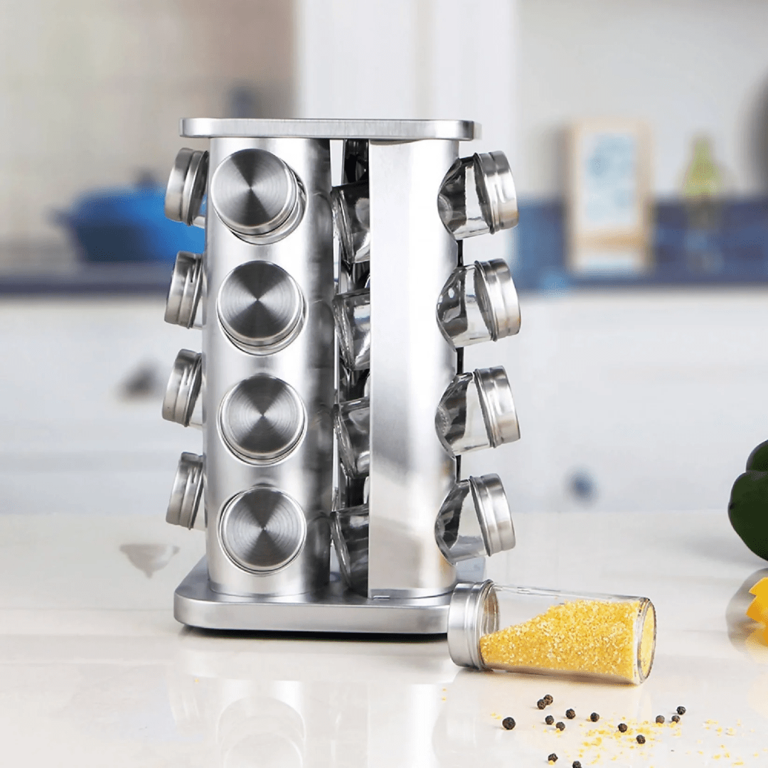 ESPECIERO GIRATORIO 20 FRASCOS DE VIDRIO - SPICY ORB