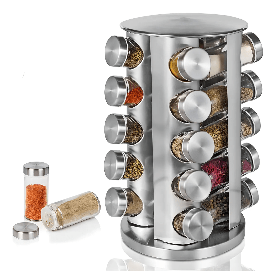 ESPECIERO GIRATORIO 20 FRASCOS DE VIDRIO - SPICY ORB