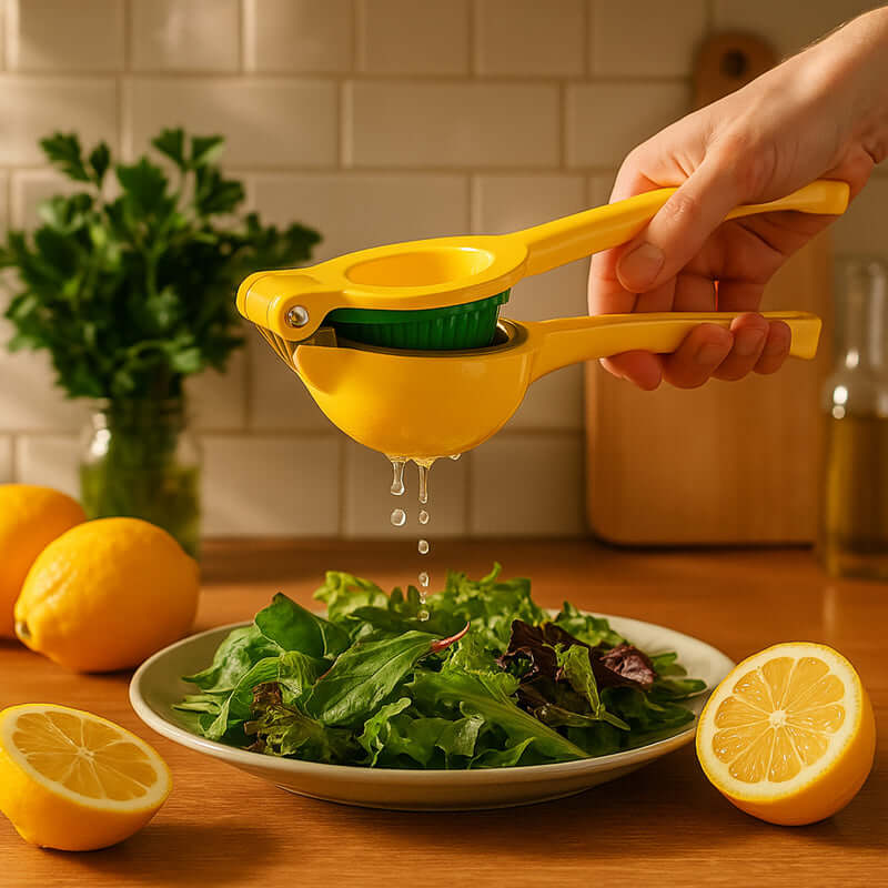 EXPRIMIDOR MANUAL DE METAL 2-en-1 - ZUMO