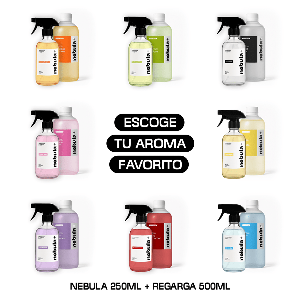 PACK AROMATIZANTE NEBULA+ 250ML + RECARGA 500ML A ELECCIÓN