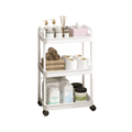 CARRITO ORGANIZADOR ALMACENAMIENTO PLASTICO 3 NIVELES CON RUEDAS - FLOWCART